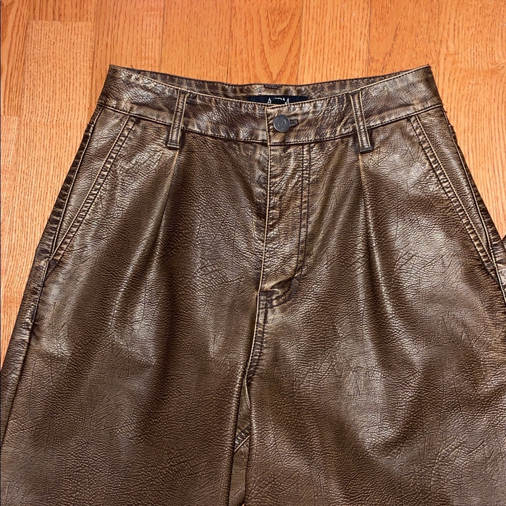 AFRM faux leather street wear matching set size small - Picture 5 of 6